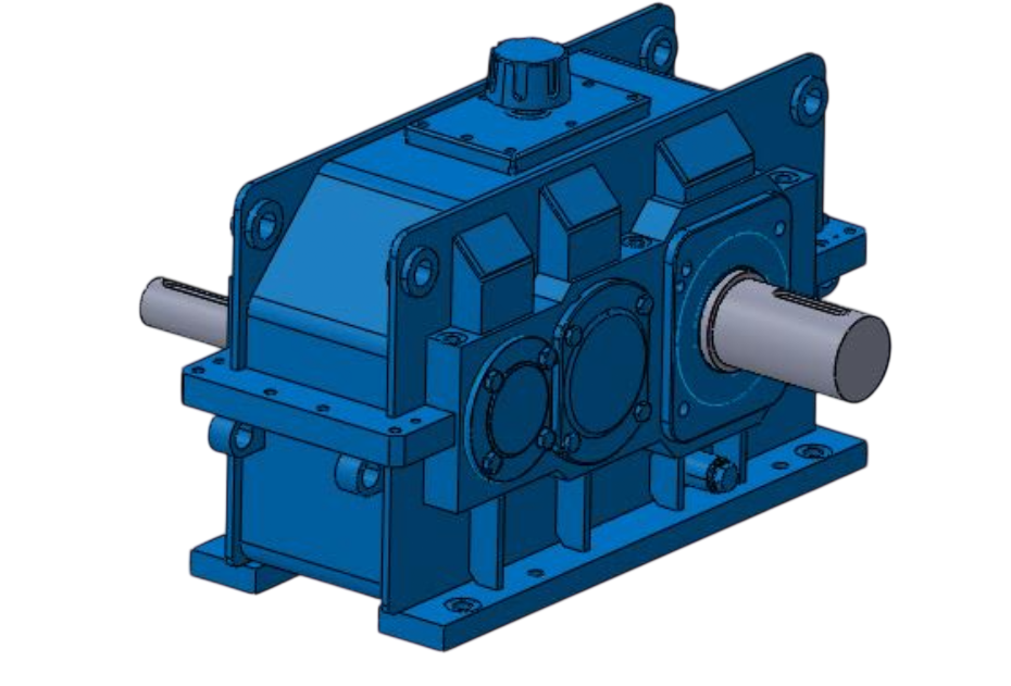 Double stage industrial gearbox by Leading Edge Technocrat