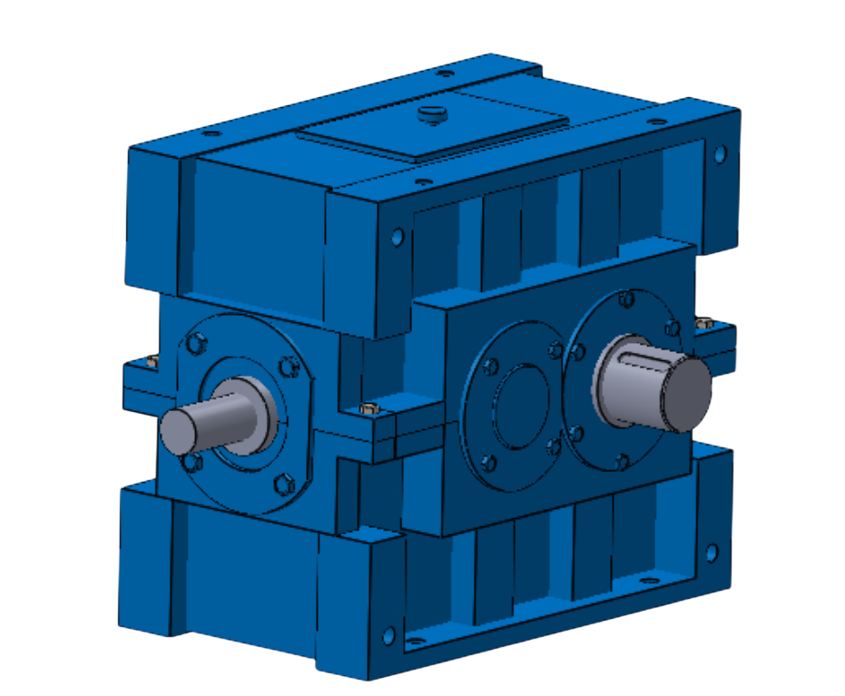 Bevel helical industrial gearbox by Leading Edge Technocrat