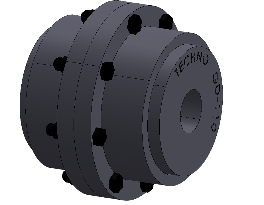 Gear coupling for industrial power transmission